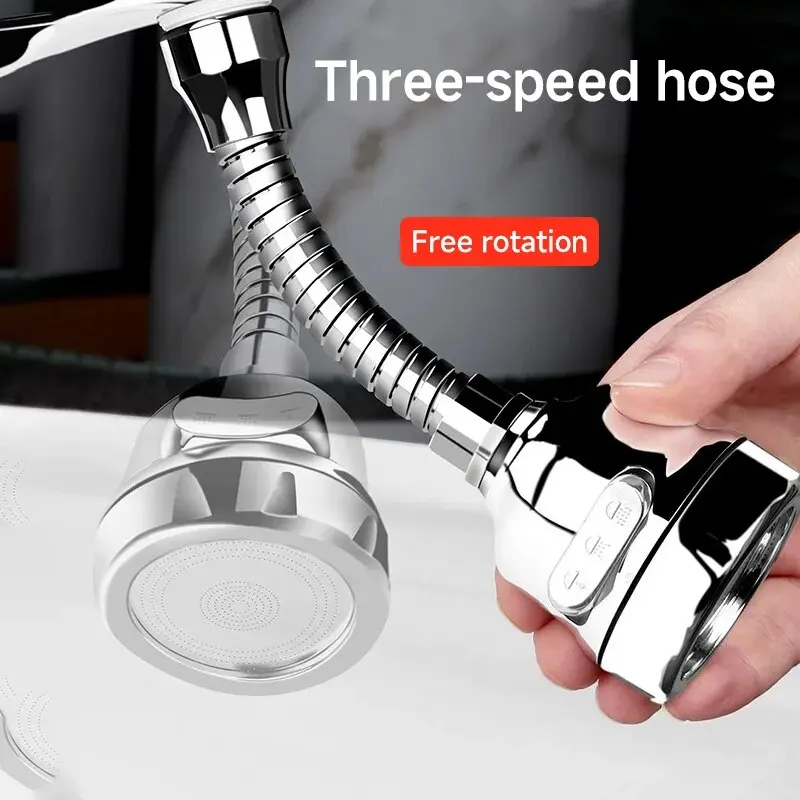 Faucet Extender 3 Modes Universal Kitchen 360&deg; Rotation Filter Gadgets Spray Water Saving Tap Nozzle