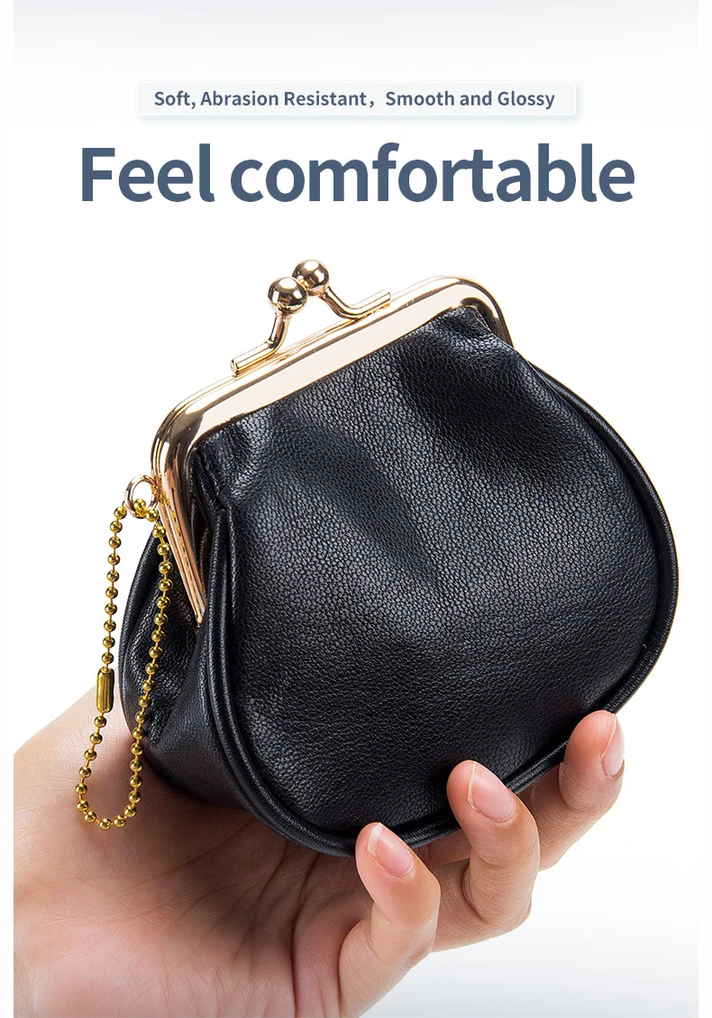 France Style Design Coin Pouch Men Women Lady Luxury Leather Coin