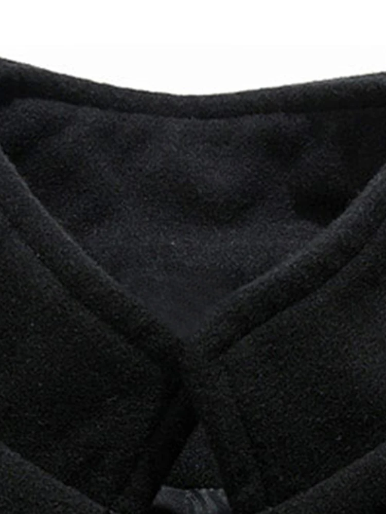 Mauroicardi Autumn Winter Long Fitted Black Thick Warm Soft Wool & Blends Coat Men Single Breasted Luxury Designer Overcoat 2023 3