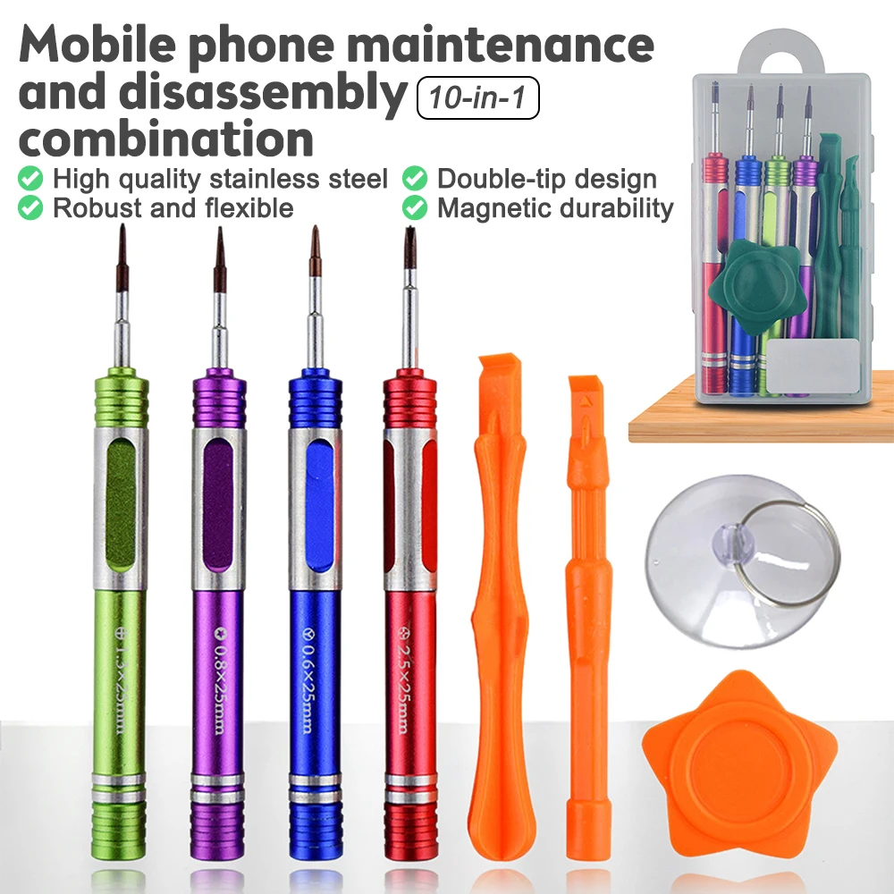 10 In 1 Mini Screwdriver Screw Driver For Phone DIY Mobile Phone.