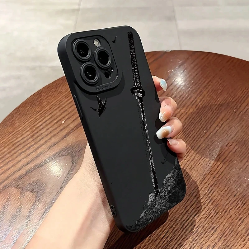 The Sword Creative Pattern Non-Slip Phone Case