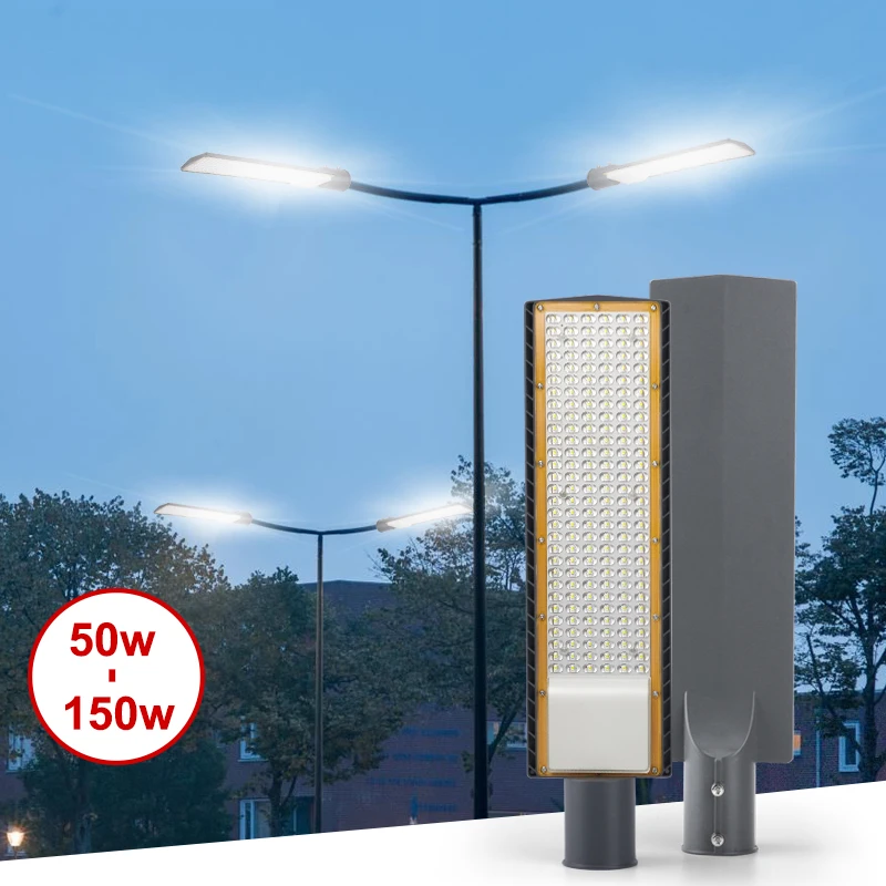 150W LED Street Light AC85-265V 100W 50W Outdoor Lighting IP66 Waterproof Garden Road Street Pathway Spot Light