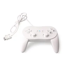 Classic Wired Game Controller Remote Joystick - Enhanced Design (White)