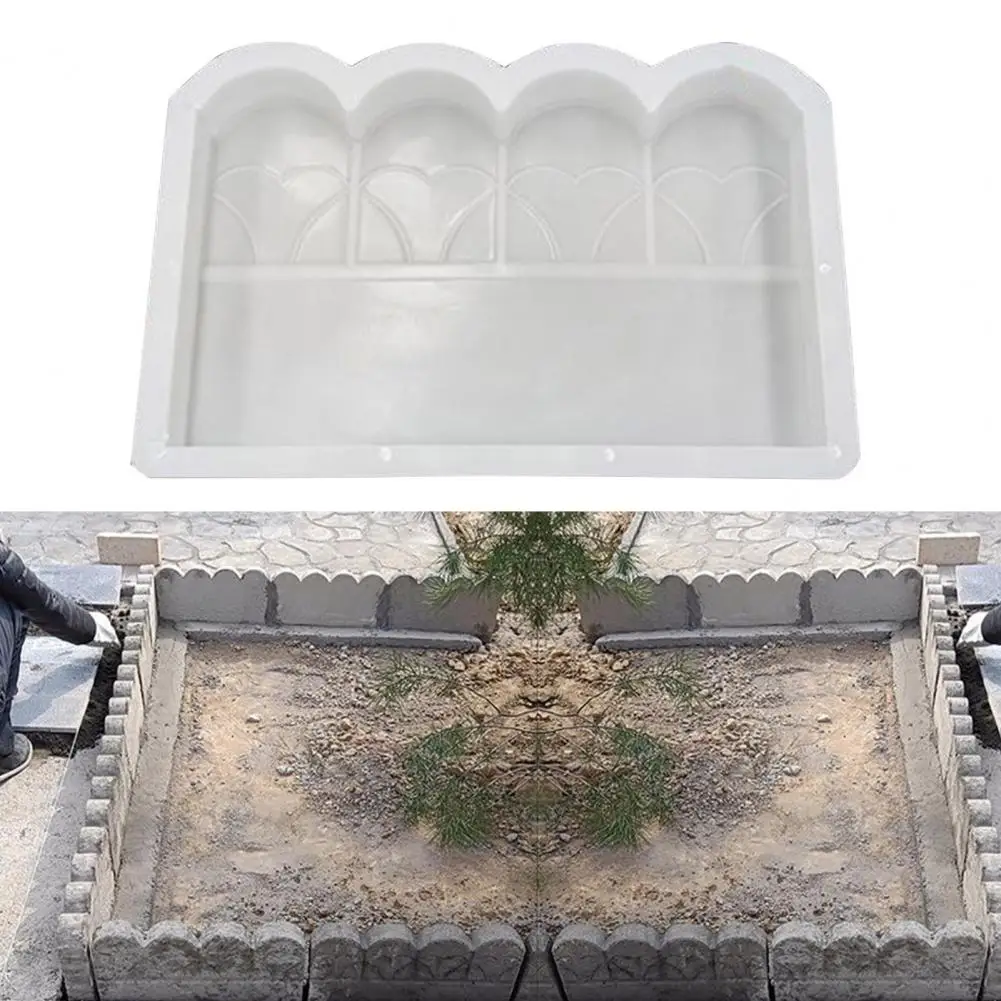 Guardrail Cement Mold Easy to Use Cement Mold Reusable Brick for Garden Fence Patterns Home Decoration Guardrail