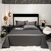 1000TC Egyptian Cotton Luxury Bed Sheet Set 4/6pcs Bedding Sheet Soild Color Flat Fitted Bedsheets with Pillowcases Queen King 4