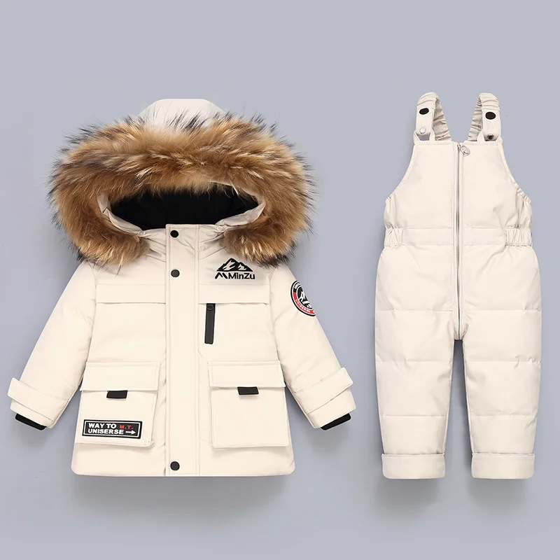 Baby Winter Warm Down Jackets 2pcs down jacket children jackets girls coat Boys Jumpsuit Children Clothing Set Infant Overalls toddler Girl Clothes Kids Snowsuit parka