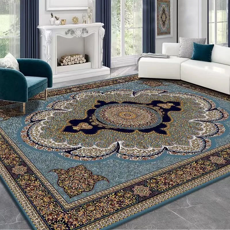 Alfombra persa Retro Vintage europea para sala de estar, alfombras grandes para dormitorio, alfombra americana, cojín para sofá, alfombra para suelo, Turquía nacional