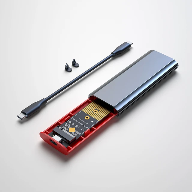 Boîtier SSD M.2 sans outil, boîtier NVMe USB TYPE-C 10 Go PCIe SSD Box pour  M.2 NVMe NGFF M.2 SATA SSD Disk - AliExpress