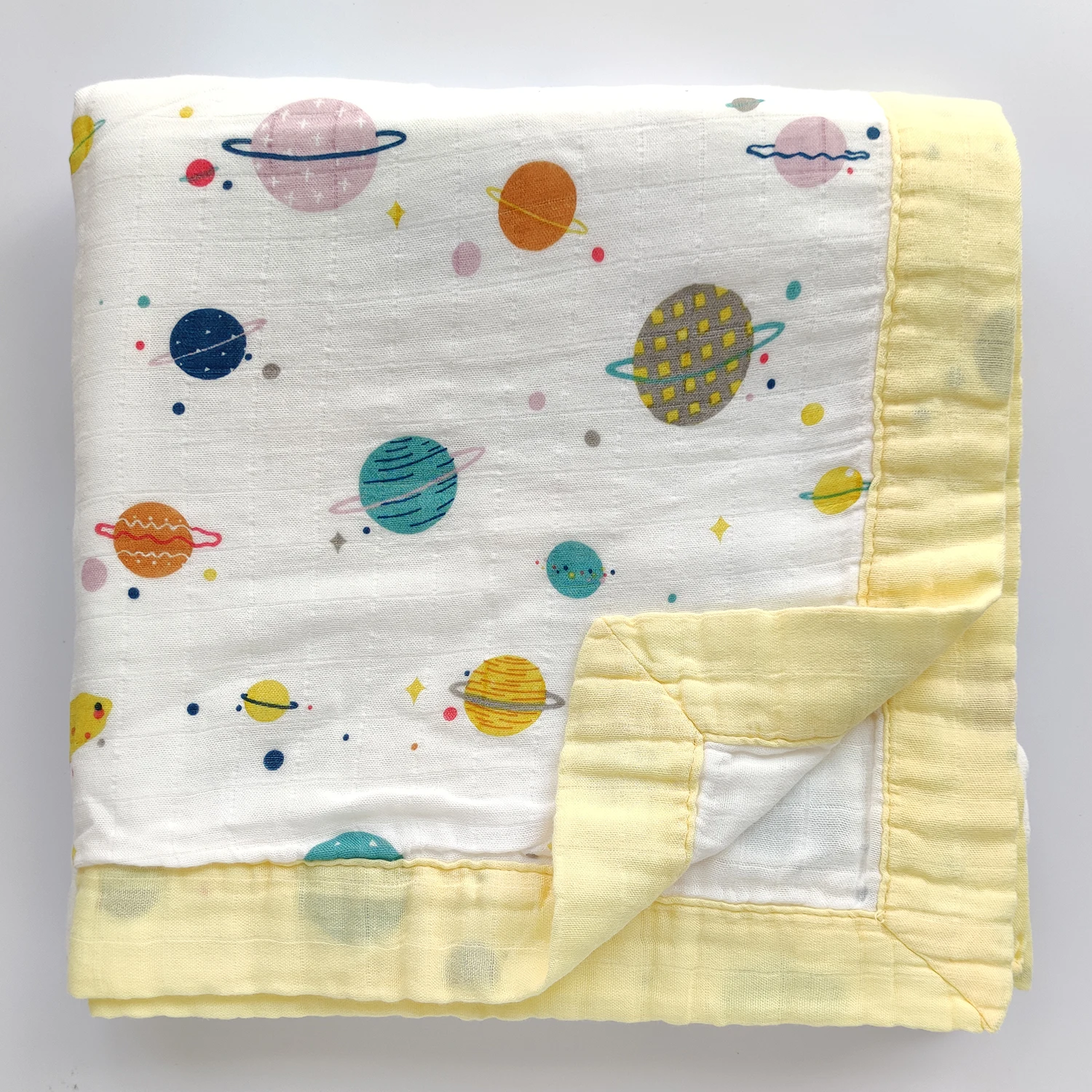 2 Layer Bamboo Cotton Baby Blanket Swaddle For Infant Baby Bedding Swaddle Bath Towel Blanket For Newborns