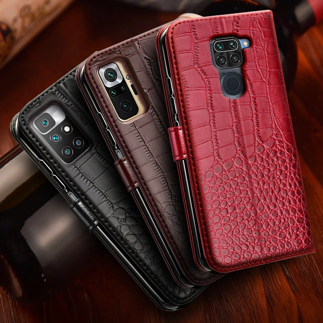 Flip Wallet Leather Case For Xiaomi Redmi Note 10 Pro Max 10S 11 11S 9 8 7 6 9 9A 9C 9T 10C 12C 8T 8A 7A 6A 5A 5 Plus