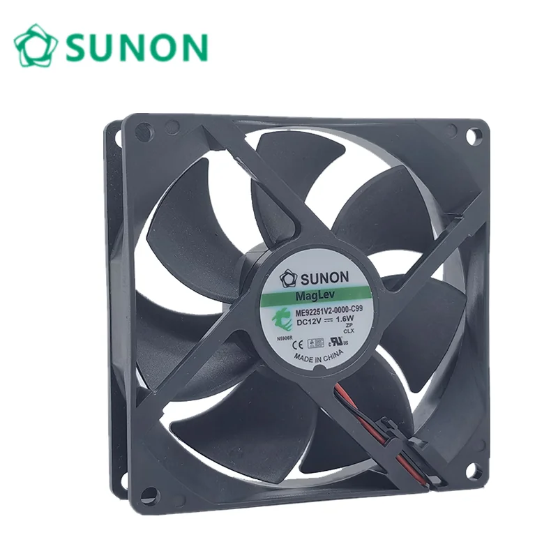 New For sunon ME92251V2-0000-C99 9025 DC 12V 1.6W 9cm 90*90*25MM frequency converter cooling fan new original 9cm 9025 12v 0 3a afb0912h 2 wire cooling fan