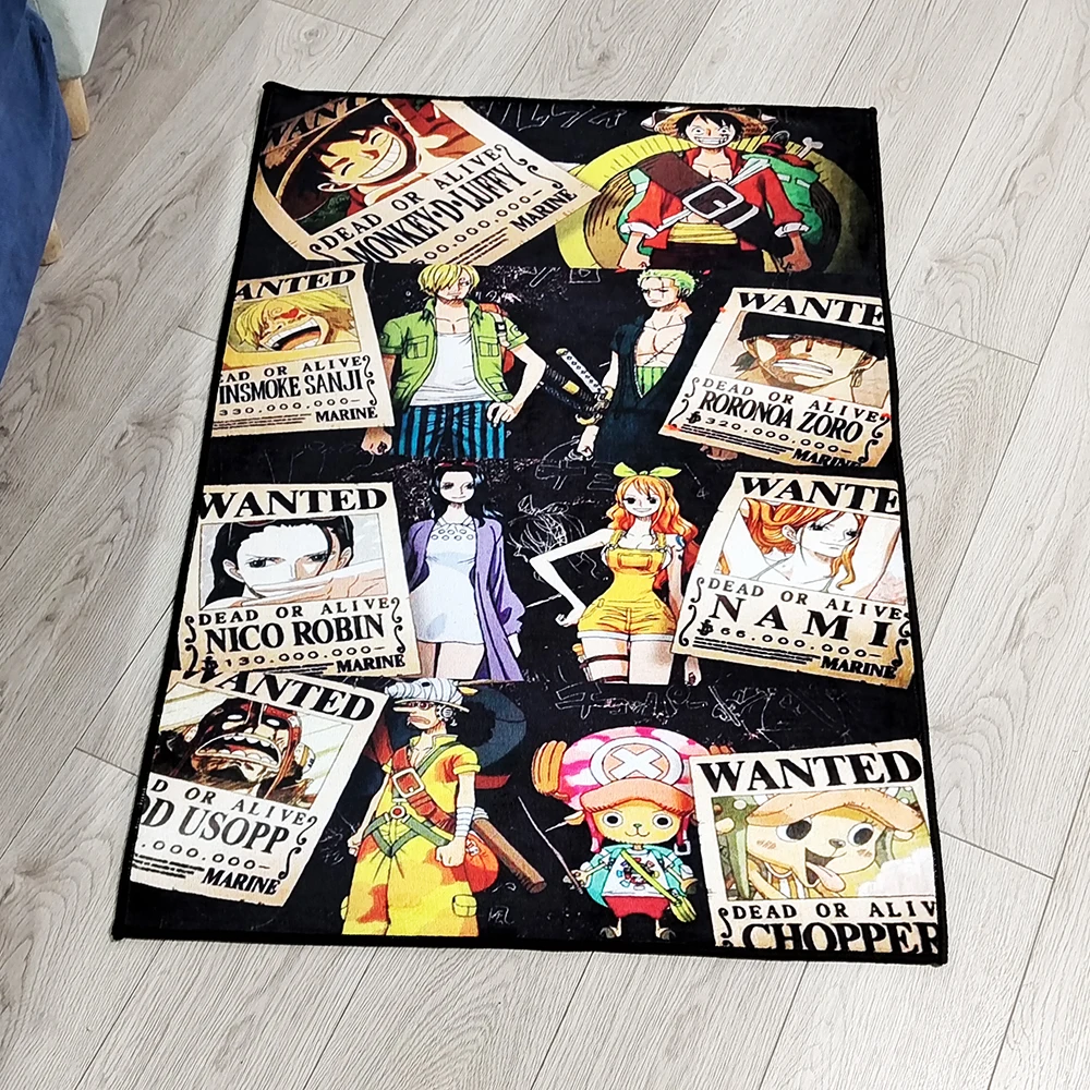 

Прямоугольные коврики из аниме One Piece, разные варианты оформления, искусственный ковер ручной работы для домашнего декора