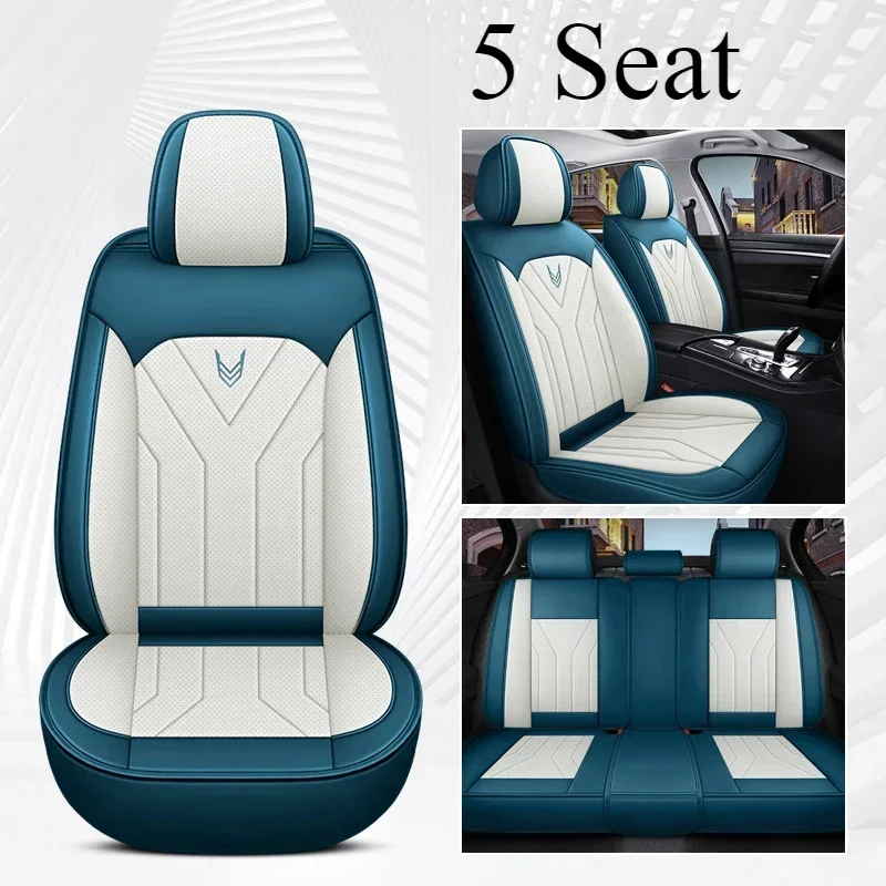 Blue White 5 Seat
