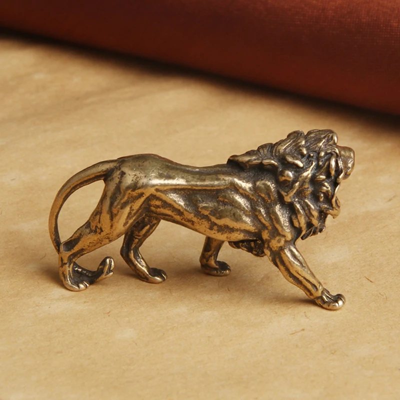 Copper Lion Figurine 3
