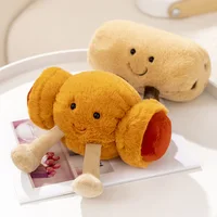 New Cartoon Egg Stuffed Toy Expression Food Bread Toast Series Breakfast Doll Fun Decoration Pillow Baby Comfort Doll Xmas Gifts 5