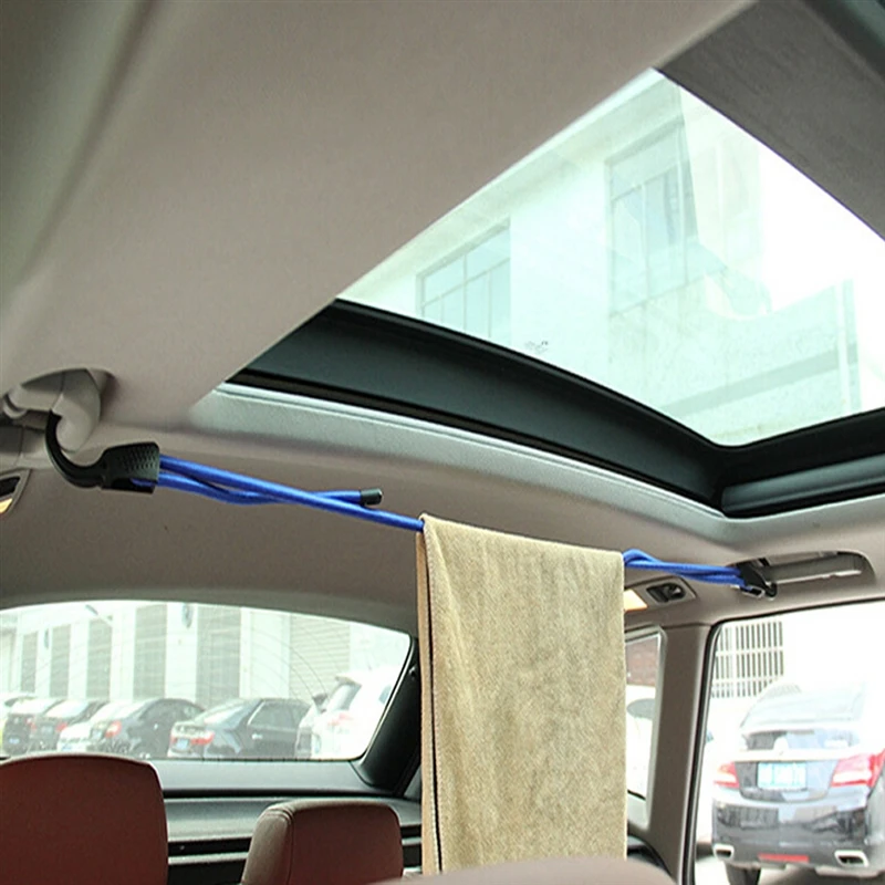 

Portable Car Ceiling Luggage Rope Luggage Securing Rope Clothesline In Outdoor Wagon Indoor Clothesline Auto Accessories Tool