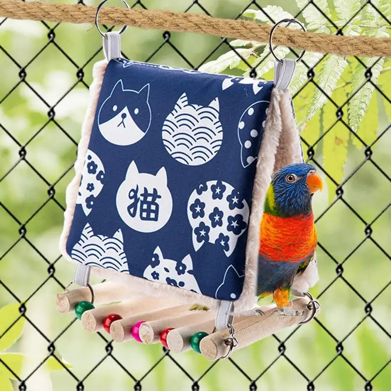 Bird Hammock Artificial Bird Nest Parrot Hammock Warm Comfortable Bird Nest Bed Winter House Squirrels Parrot Sparrow Sleeping