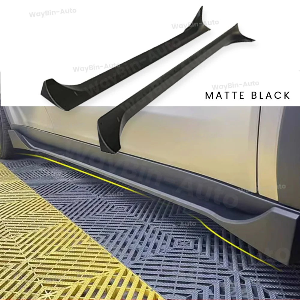 Car Side Splitter For Tesla Model 3 Y-Body Kits Model 3 Highland Side Skirt Glossy Carbon Black Fast Auto Accessories car accessories