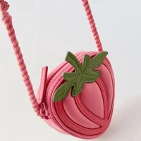 2024 New Children's Bag, Strawberry Bag, Fashionable and Versatile, Cute Mini Coin Purse, Crossbody Small Backpack 2