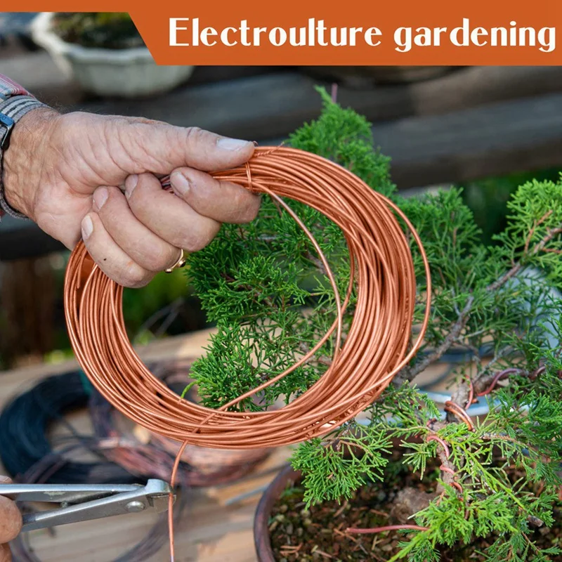 

Soft Copper Wire For Electroculture Plants Bare Pure Copper Wire,1 Pound Spool,24 Gauge,0.020 Inch Dia,853.6 Inch Length Durable