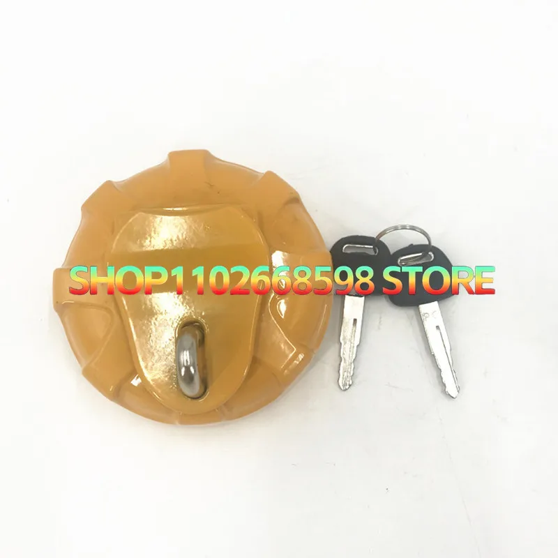 Excavator Accessories for Komatsu PC200 220 240 270-5-6-7-8 Anti-theft Fuel Tank Cap Stainless Steel Filter Mesh