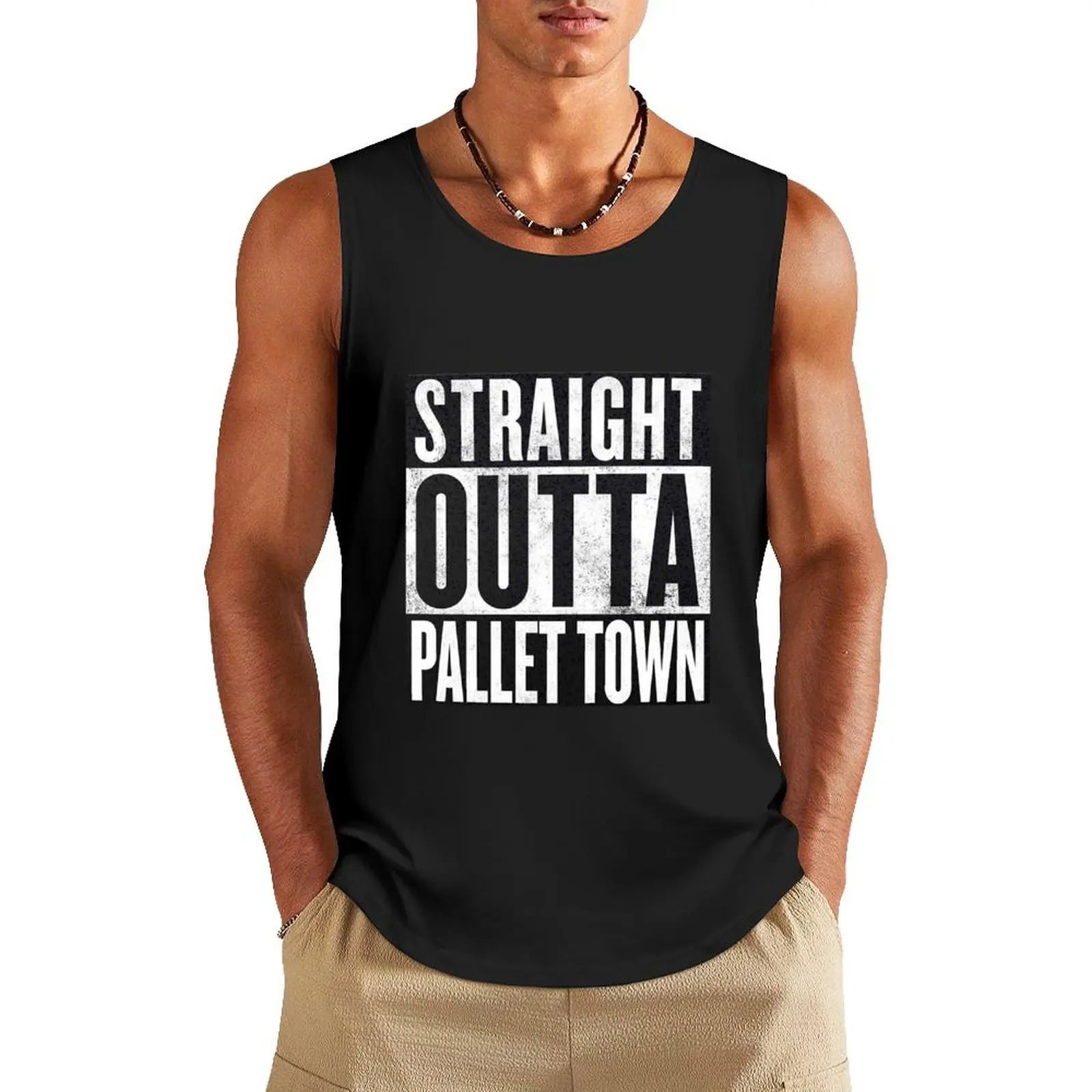 

Straight Outta Pallet Town Tank Top Men's t-shirts gym men