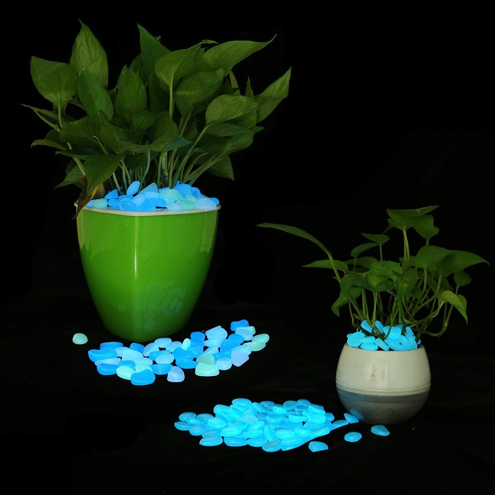 500Pcs Glow In The Dark Garden Stones 5