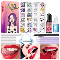 Hot Sale Dental Teeth Gem Decoration Tooth Gem Kit With Curing Light And Glue Solid Crystal Tooth Gems 1
