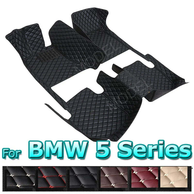

Car Floor Mats For BMW 5 Series G30 2017~2022 Carpets Luxury Leather Mat Rugs Anti Dirty Pad Car Accessories 520i 525i 530i 540i