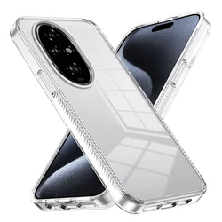 Transparent Shockproof Phone Case - Soft Anti - slip HD Clear TPU+PC Cover for Honor200 Lite 5G (Clear)