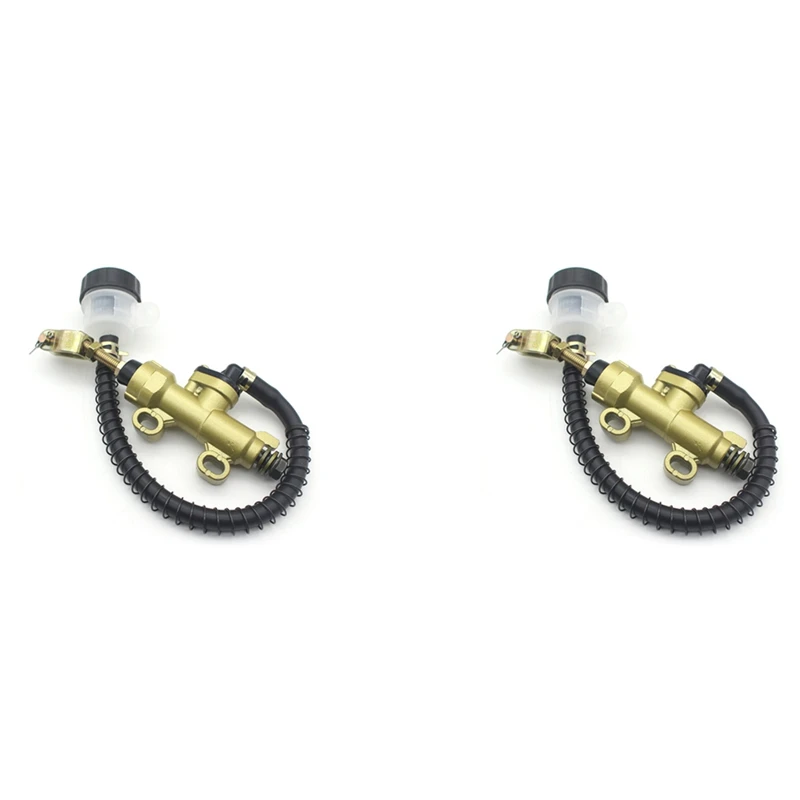 2X Motorcycle Atv Rear Brake Master Cylinder Brake Pump For Honda Cbr600 Cr 80 85 125 250 500 Xr 250 400 600