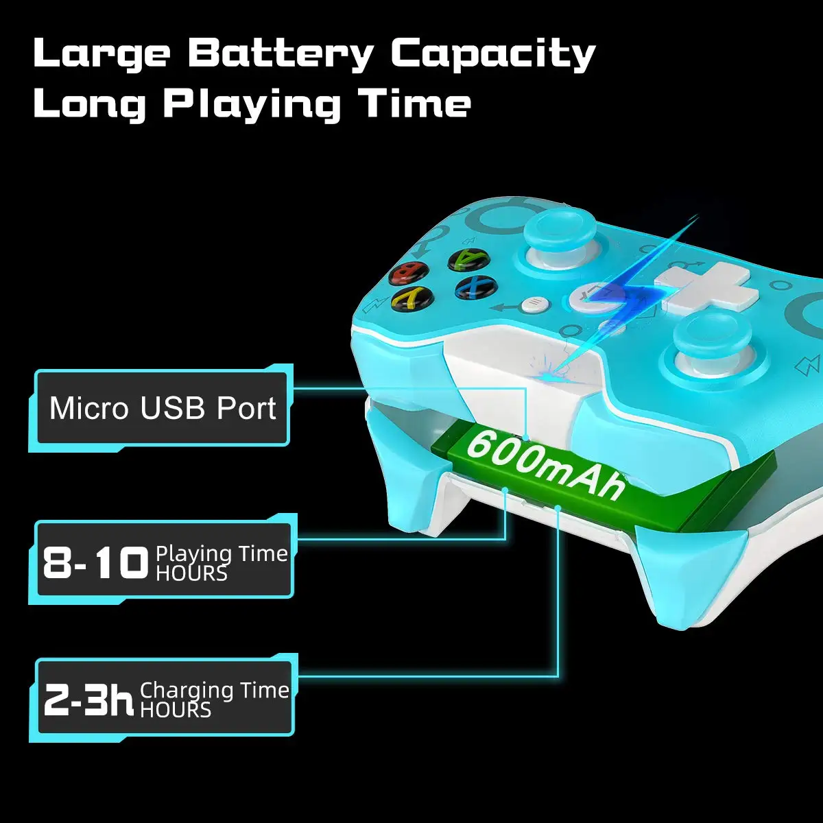 ISHAKO-   е,  , 2.4G   ̽ƽ,  Ʈѷ, XBOX ONE PS3 ȵ̵ ǻ PC 