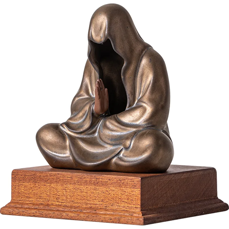 Zen Inspired Buddha Ornaments, Ceramic Figurines, Creative Home, Study Decoration, Tea Ceremony, Tabletop Decoration