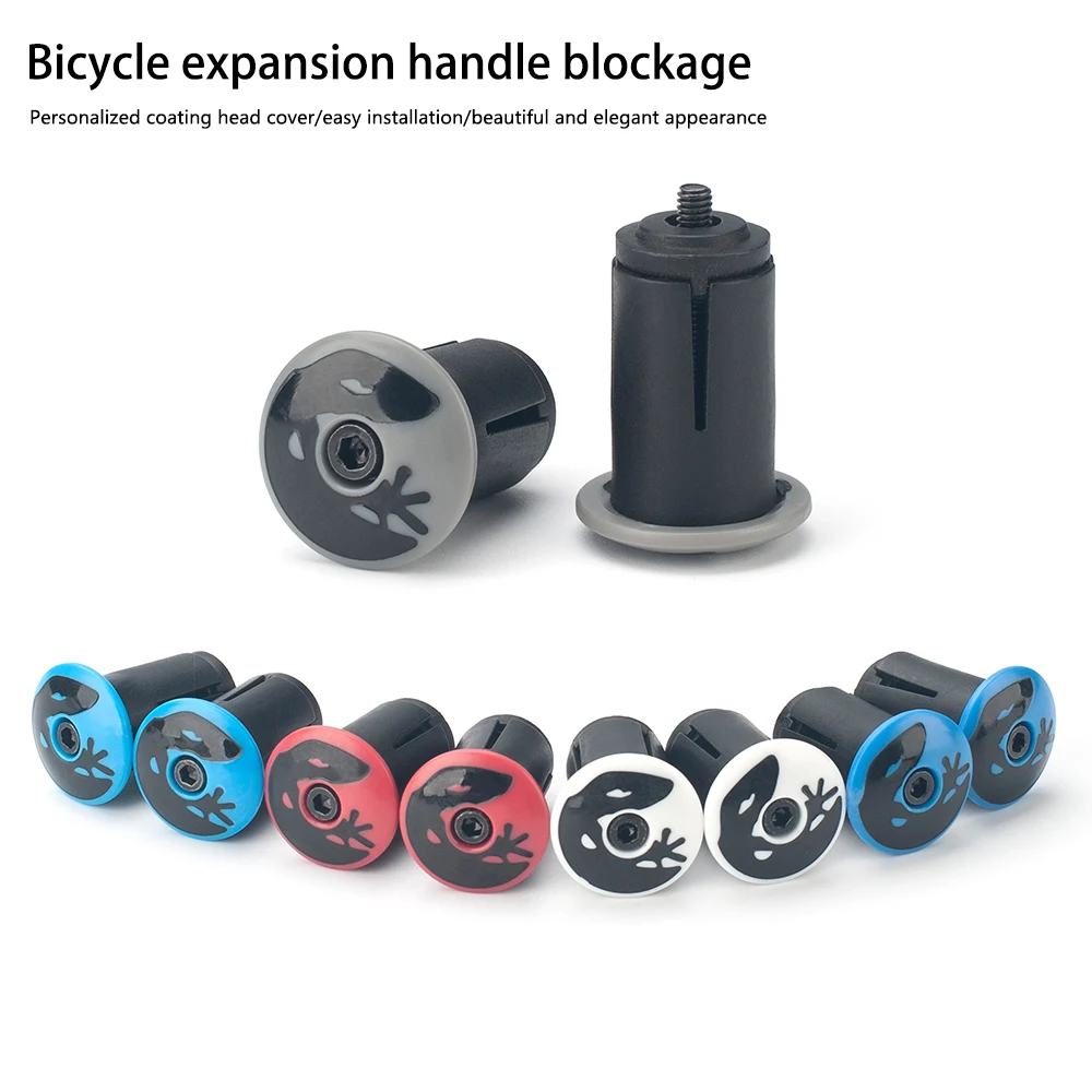 

LINGMAI Colorful Handlebar End Plugs Road Bike MTB Handle Bar End Cap Expansion Plugs 22-24mm