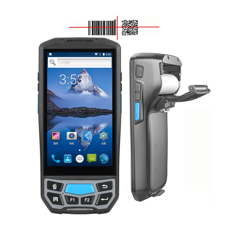 

Android bar code reader qr code thermal printer 58mm with rfid smart card reader handheld device WiFi