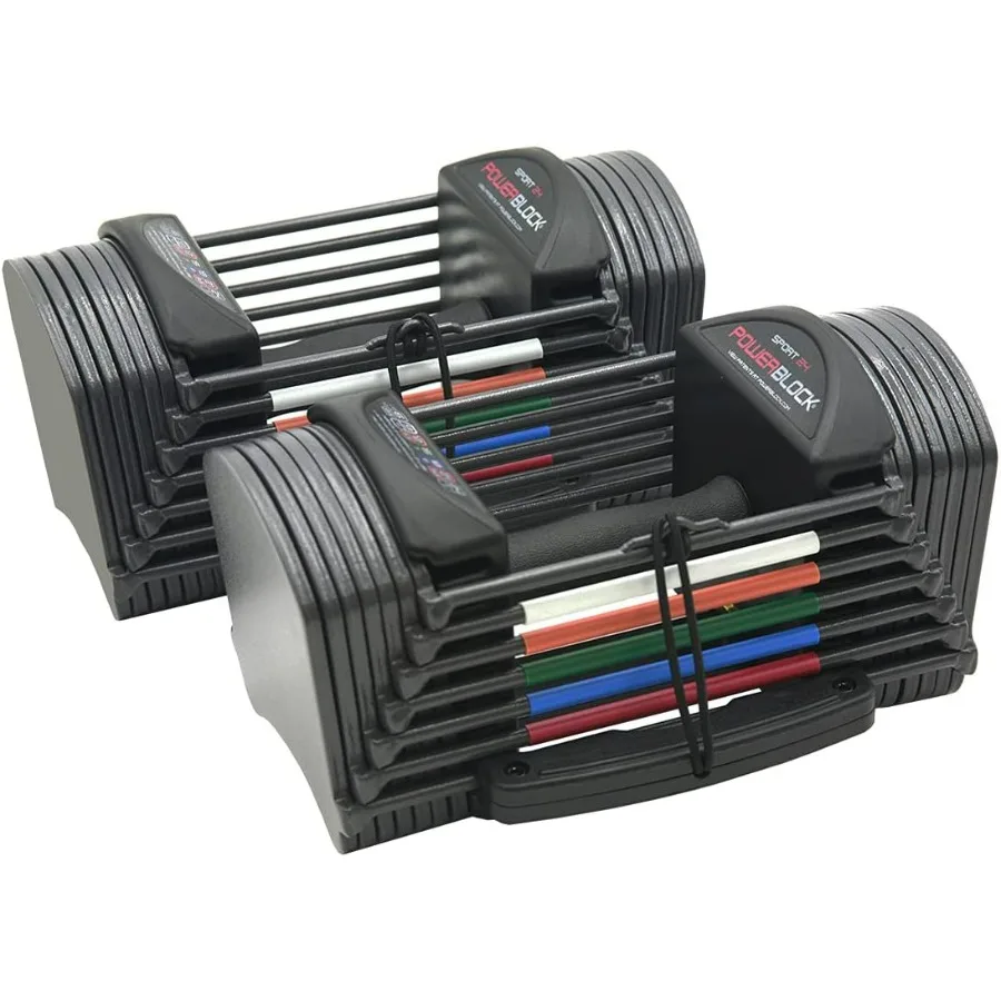 Sport 24 Adjustable Dumbbells, 3-24 lb. Durable Steel Build, Innovative At Home Workout Equipment, All-in-One Strength Training