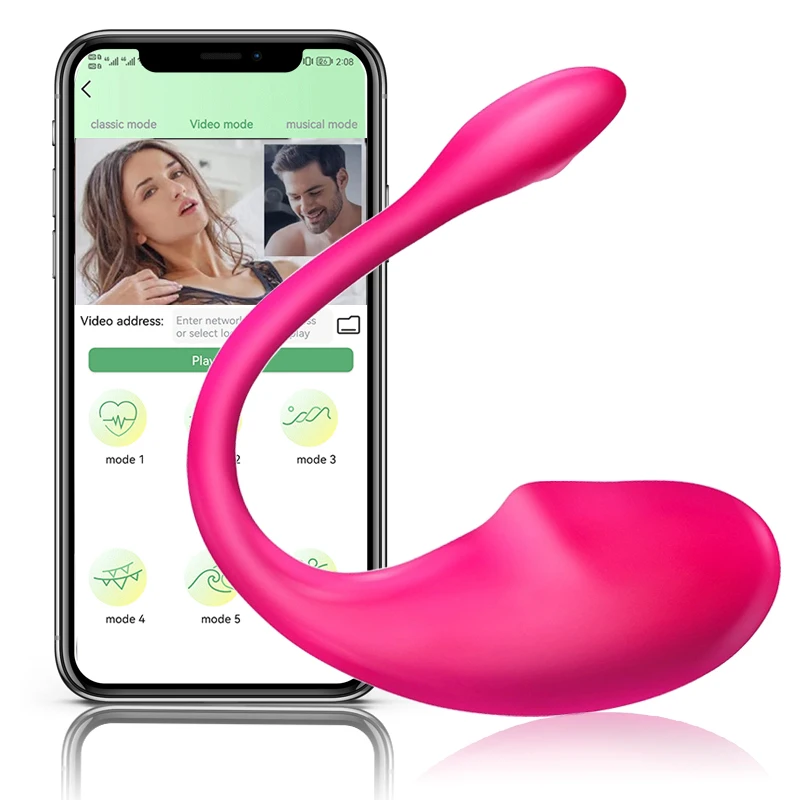 Bluetooth Dildo Vibrator App Remote Control Vibrating Egg_voghion.com