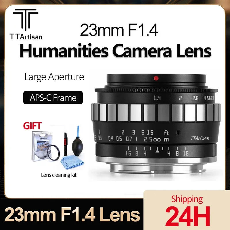 

TTArtisan 23mm F1.4 Large Aperture Humanities Camera Lens APS-C Manual Focus Lens for Sony E Mount Canon RF Nikon Z L Mount M43