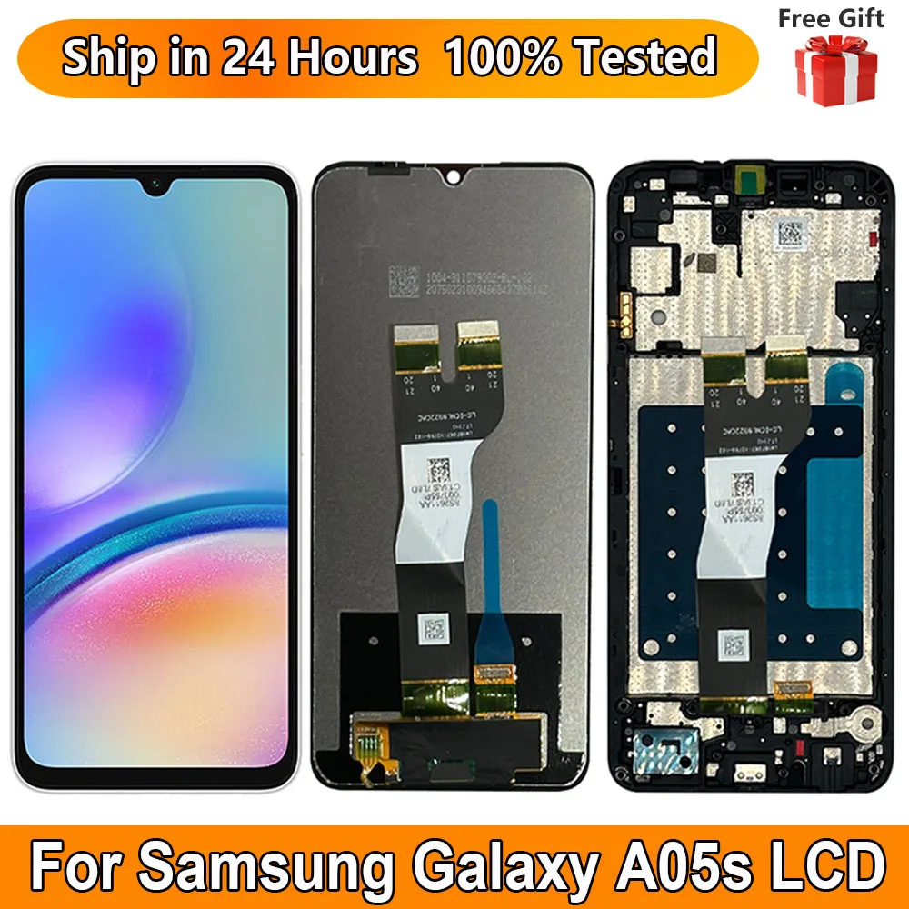 6.7 "Nuovo Per Samsung Galaxy A05S Display Lcd Sensore Touch Screen Digitziter Assembly Sostituire Per Samsung A05S A057 Con Cornice