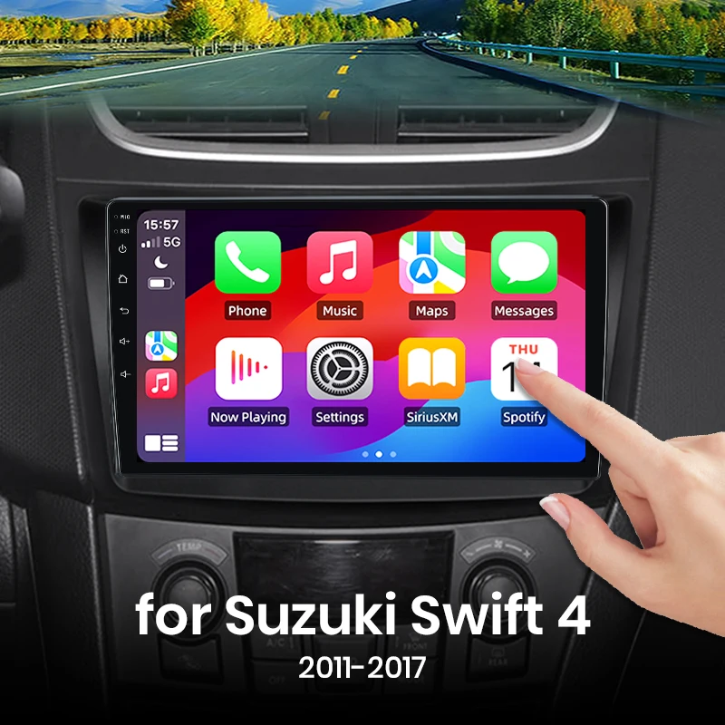Für Suzuki Swift 4 2011-2017 Drahtlose CarPlay für Apple Android Auto Auto Radio GPS Multimedia Stereo