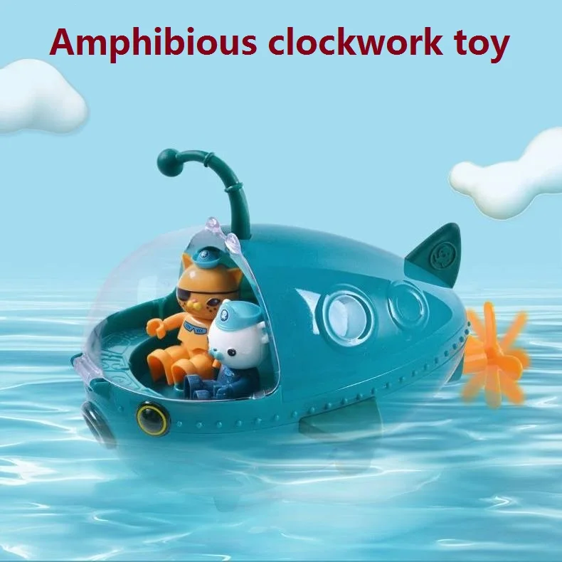 Octonauts Octopod Gup Toys Anime Figure Bath Toy Anfibio Clockwork Canoeing Toy Barnacles Kwazii Barca A Remi Regalo Per Bambini