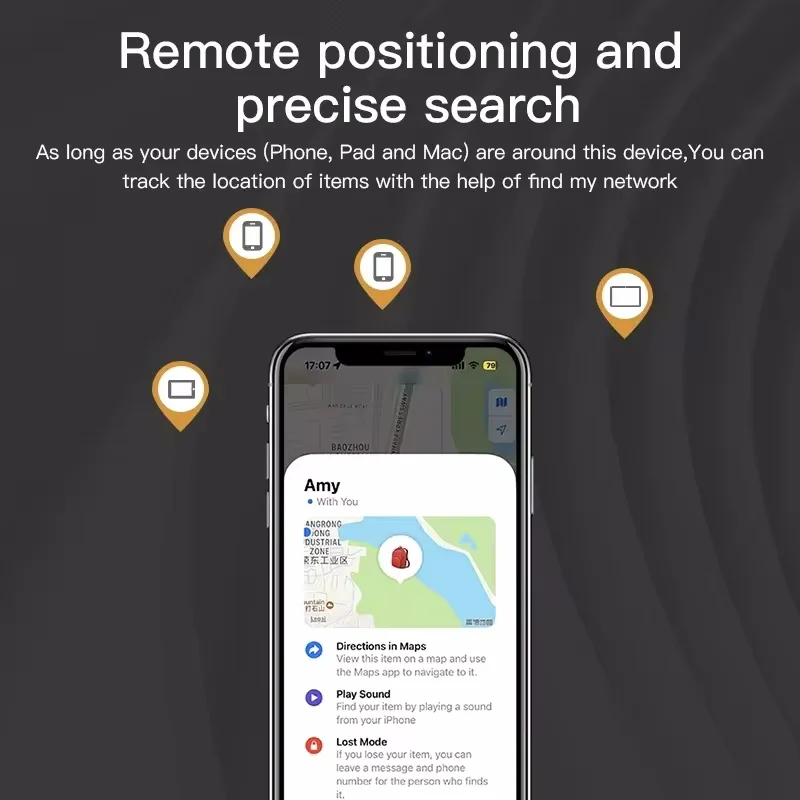 Bluetooth GPS Smart Air Tag Tracker for Apple Find My bluetooth tracker smart tracker wallet tracker
