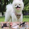 Nylon Dog Harness Breathable Mesh Vest Adjustable Dog Harness and Leash Set for Small Dogs Cats Reflective Pet Collar for Puppy 2