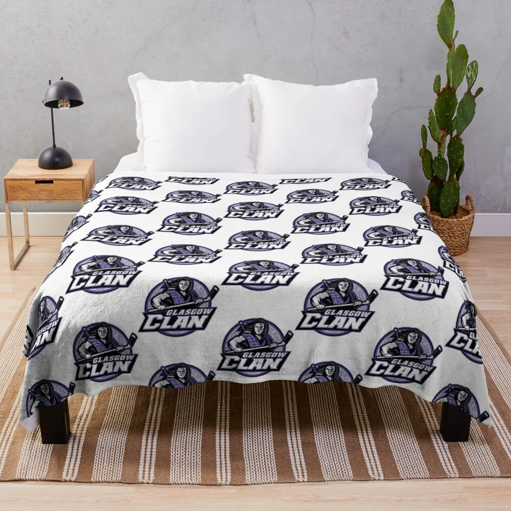 

Glasgow Clan Logo Throw Blanket Polar Fluffys Large Thermal Blankets