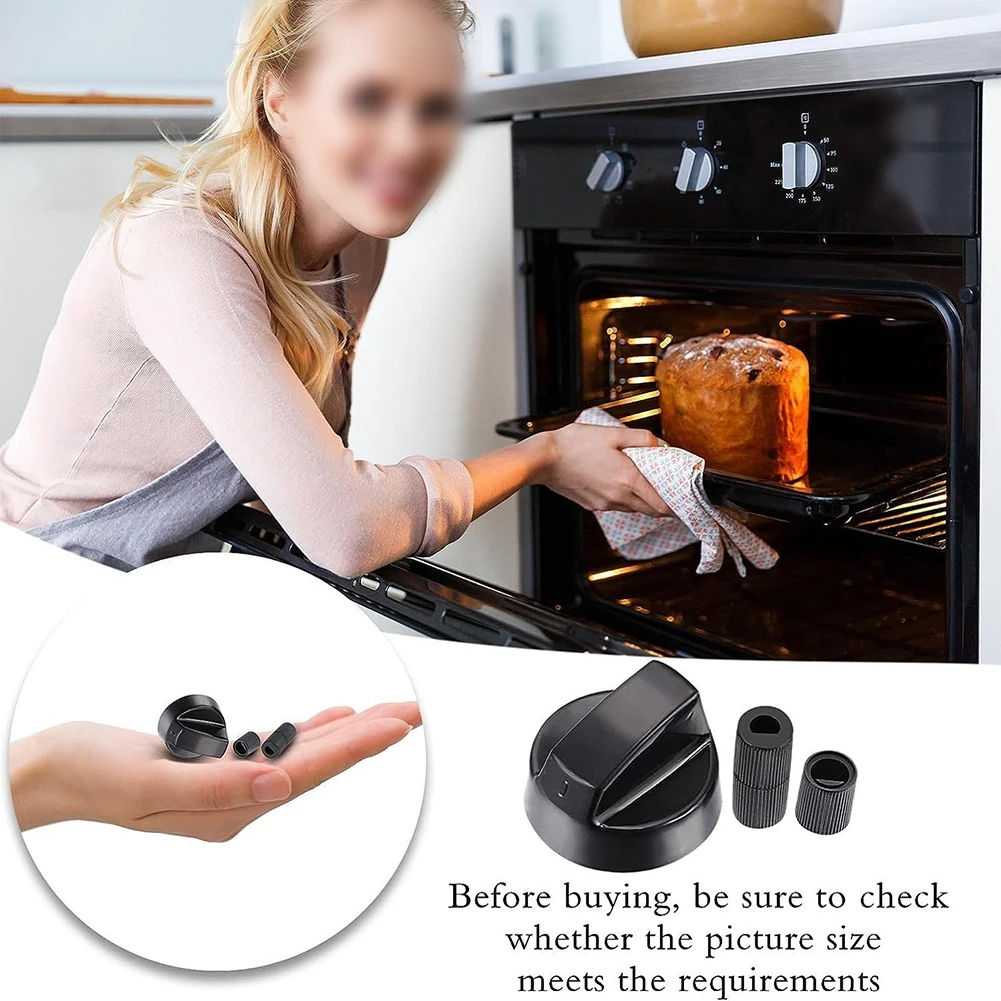 Stove Top Control Knobs 4 Sets for Home Kitchen Cookers