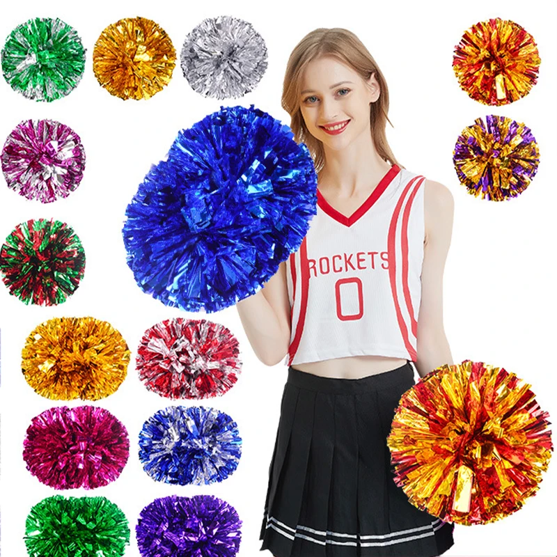 Game Cheerleader Cheerleading Pom Poms Cheerleading Pompoms Cheer Pom  Majorettes Hand Flower Aerobics Balls Sports Items For 2pc - AliExpress