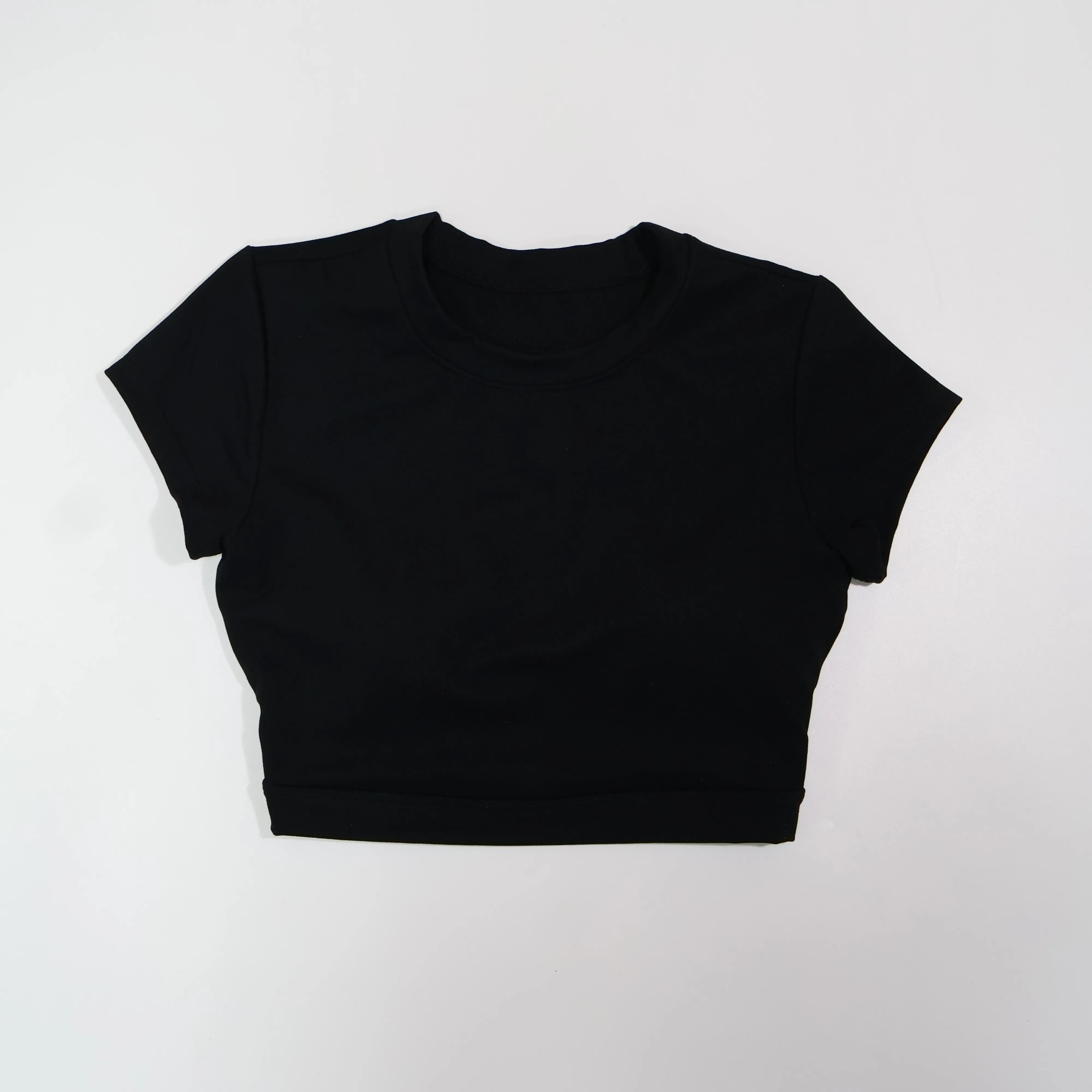 Sommer Damen Fitness Crop Top Sport Kurzarm Yoga-Bekleidung Frauen Gym Trainingsanzug Schönes Rückendesign T-Shirt für Damen – Detail 4