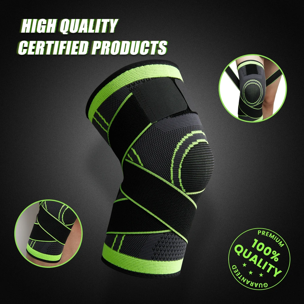 1 PCS Knee Pads Braces Sports Support Kneepad Men Women Knee Braces for Arthritis Joints Protector Fitness Compression Sleeve