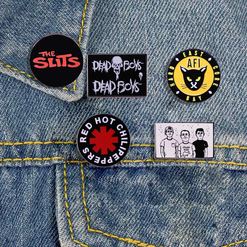 High Quality Punk Rock Band Badge Star Music Fan Collection Medal