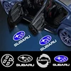 2 pezzi LED luci per porte di benvenuto per auto emblema accessorio per Subaru STI Forester Impreza Legacy Outback XV BRZ WRX Tribeca 1